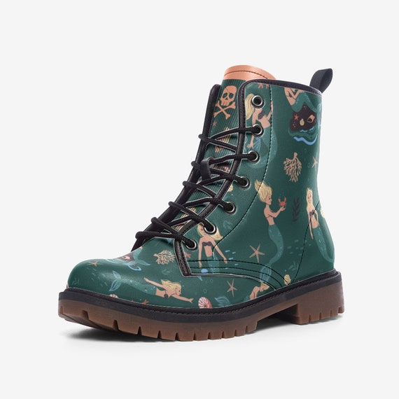 Mermaid combat boots sale