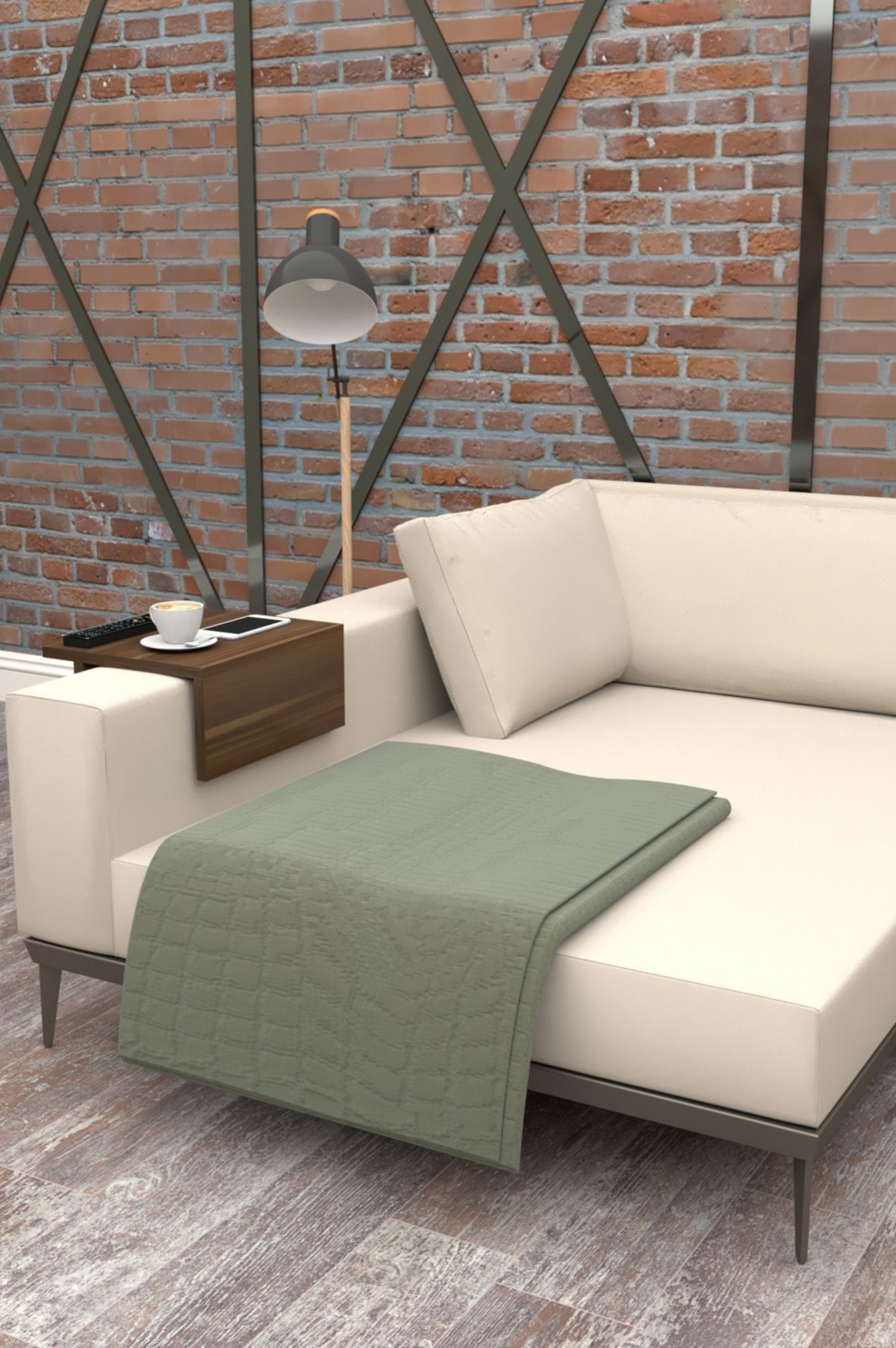 Sofa Armlehnentisch Couchtisch Couch Arm Tassenhalter