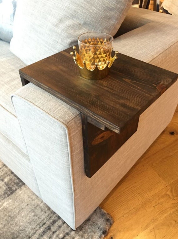 Sofa arm 2024 coffee table
