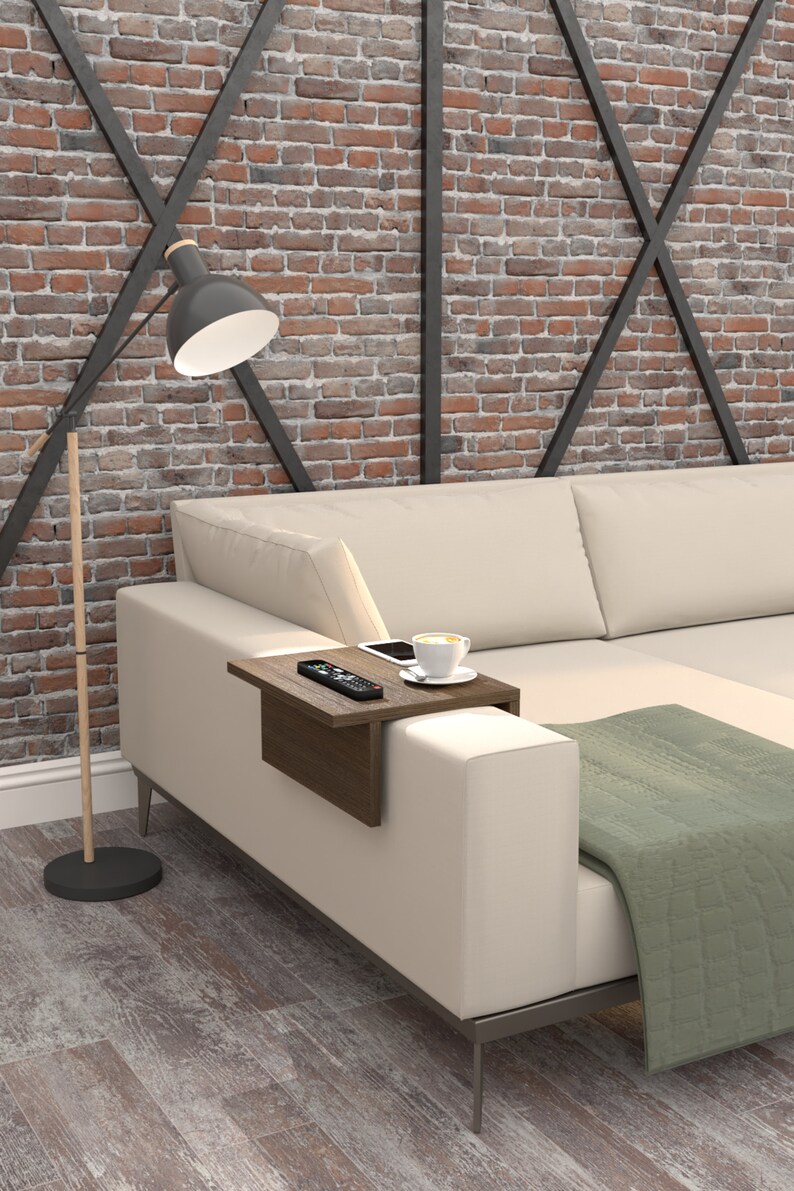 Sofa Arm Table Coffee Table Couch Arm Cup Holder Remote Etsy