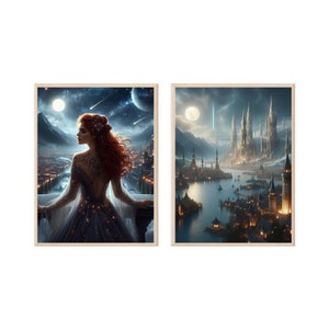 Feyre on Starfall, Velaris City of starlight, High Lady of Night court, ACOTAR merch, sjmmerch