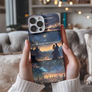 ACOTAR Starry Night Castle Phone Case: Romantasy Book Lover Gift