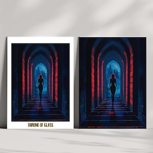 Aelin Throne of Glass Printable Wall Art | Fantasy Bookish Decor, Maasverse Romantasy Merch, Book Lover Gift, Birthday Idea