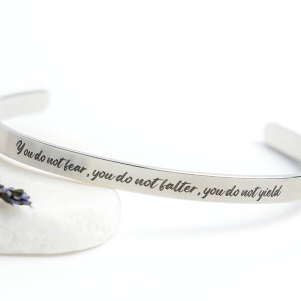 You Do Not Fear bracelet | gifted jewelry forher | mom jewelry gifted | gifted-silver jewelry | 18kgold bracelet | mom jewelry gifted