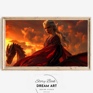 Manon and Abraxos Throne of Glass Wall Art Printable TOG Frame TVart sarah maas Poster merch Aelin Galathynius Digital Download wallpaper