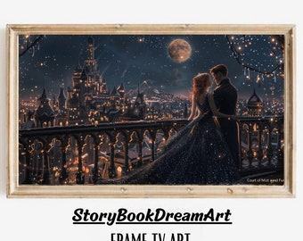 Feyre & Rhysand Velaris Frame TV Art: ACOTAR Night Court (Digital Download)