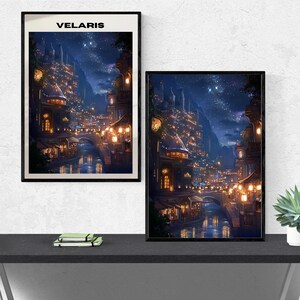 Shops Along the Sidra Velaris ACOTAR Digital Poster Print Wall Art ...