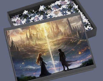 Rhysand and Feyre in Velaris puzzle | City ofStarlight | ACOTAR | birthday puzzled | acotar merch | jigsaw puzzled | gift puzzled | sjmmerch