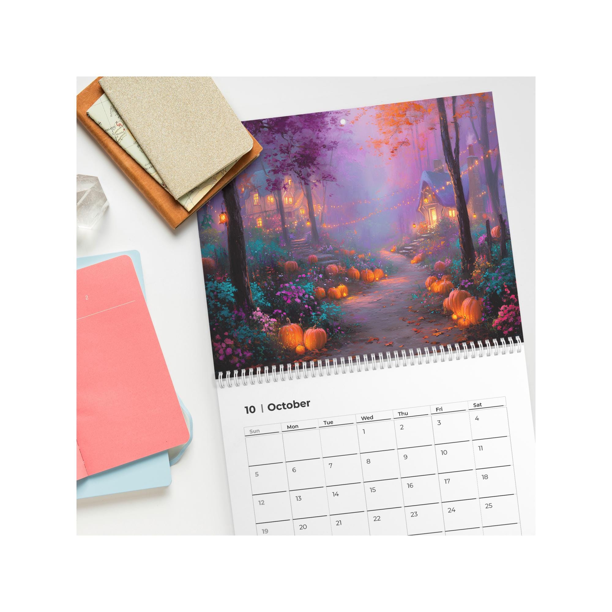 2026 Fairytale Garden Wall Calendar | Magical Landscape Art, Fantasy ...