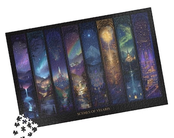 Scenes of Velaris Puzzle | ACOTAR Fantasy City of Starlight Jigsaw Puzzle | Bookish Gift for Adults | Collectible Art Puzzle