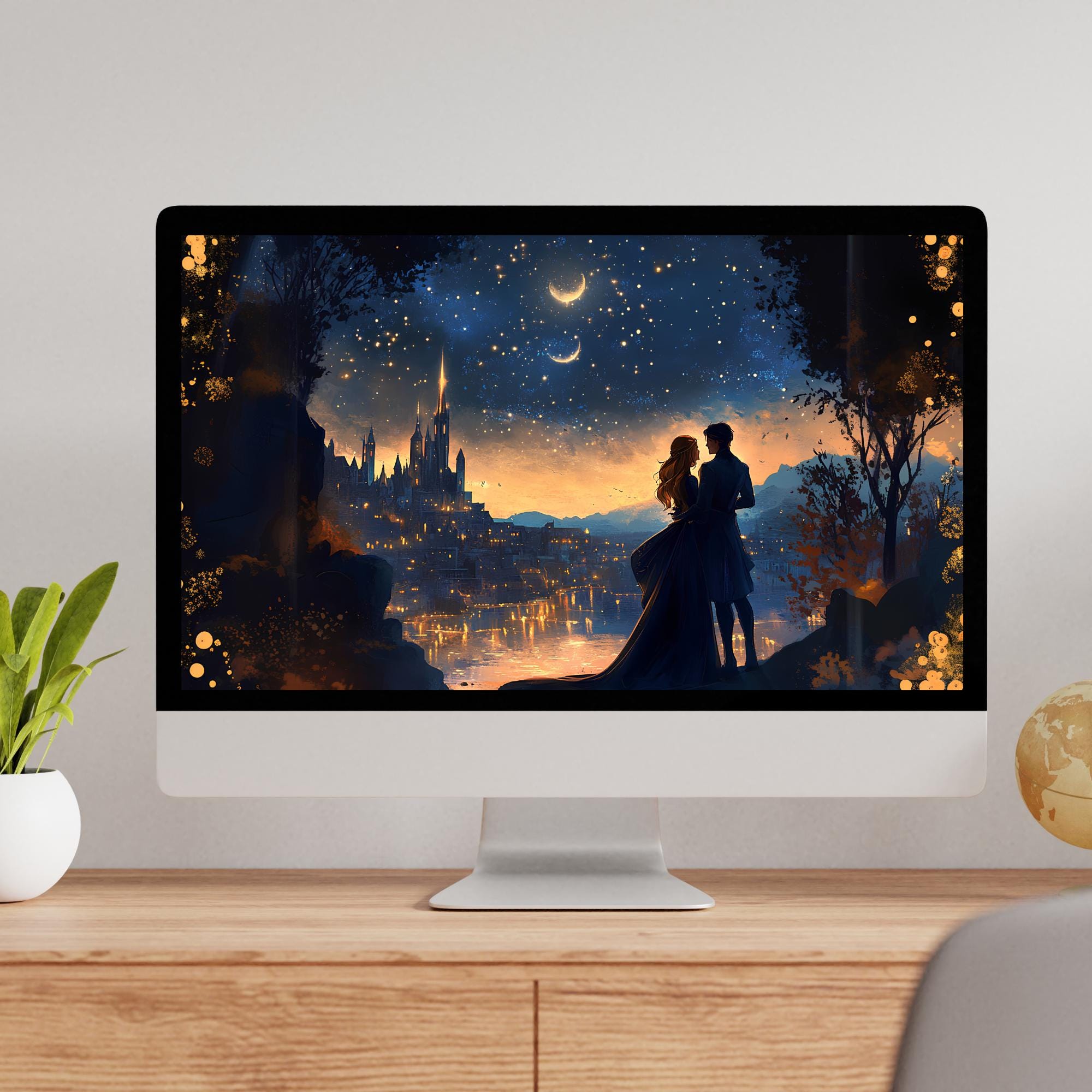 Feyre & Rhysand Velaris Frame TV Art: ACOTAR Night Court (digital ...