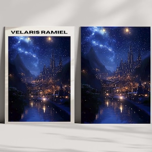 Velaris Night Court Art Print: ACOTAR City of Starlight (Digital Download)