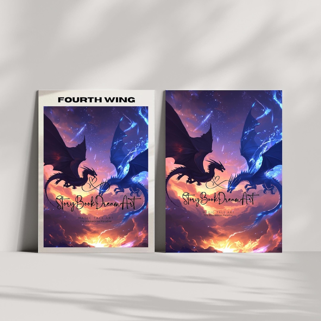 Fourth Wing Dragon Rider Poster Print: Bookish Wall Decor (digital ...