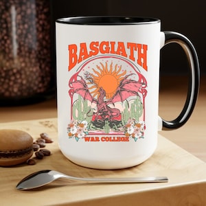 Fourth Wing Mug: Basgiath War College Coffee Cup, Romantasy Book Gift