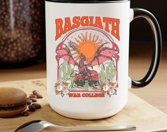 Fourth Wing Mug: Basgiath War College Coffee Cup, Romantasy Book Gift