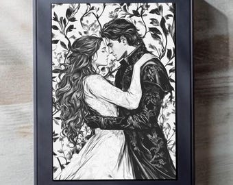 Rhysand & Feyre Kindle Cover: ACOTAR Velaris Night Court (Digital Download)