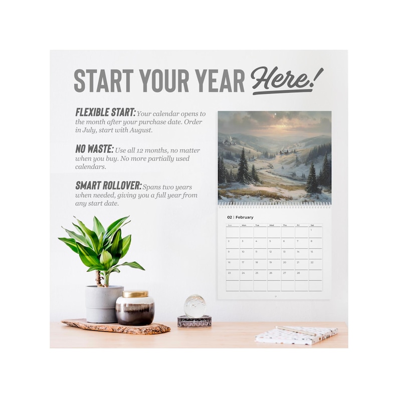 2026 Fairytale Garden Wall Calendar | Magical Landscape Art, Fantasy ...