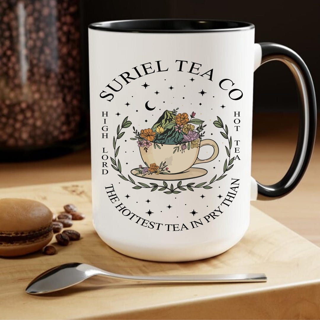 Suriel Tea Co Mug: Bookish ACOTAR Velaris Night Court Coffee Cup - Etsy