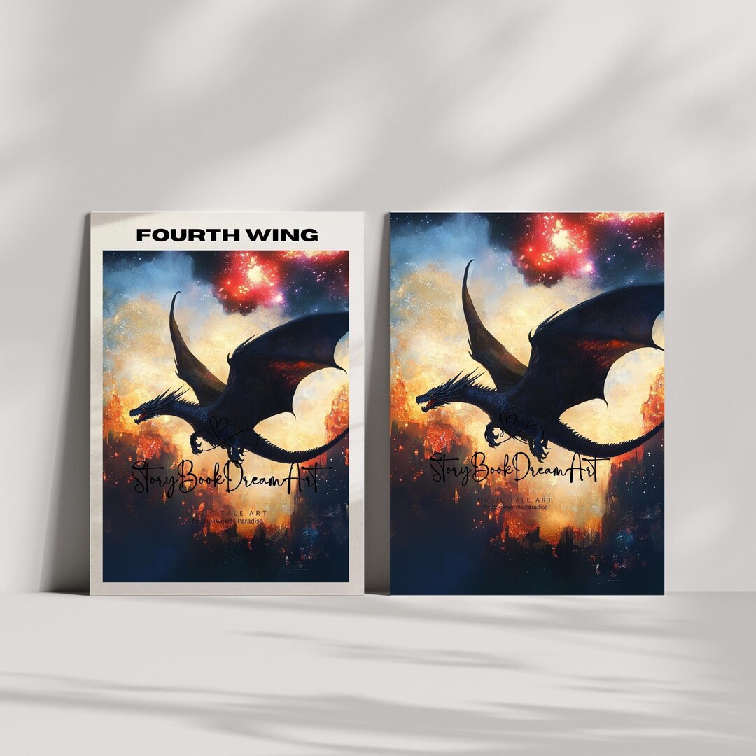 Fourth Wing Dragon Rider Poster Set: Bookish Wall Art (digital Download ...
