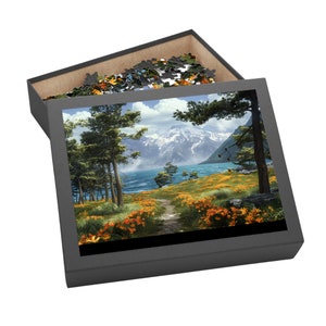 Terrasen Thron aus Glas Puzzle: Buch Liebhaber Geschenk