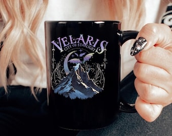 ACOTAR Velaris City of Starlight 15oz coffee tea mug Sara Maas Merch Coffee Mug acomaf acowar acosf night court city book lover gift forher