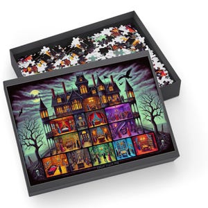 Edgar Allan Poe Gothic Mansion Puzzle: Macabre Fantasy, 1000 Piece