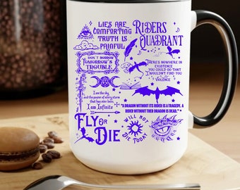 Fourth Wing Mug: Basgiath War College Dragon Rider Cup