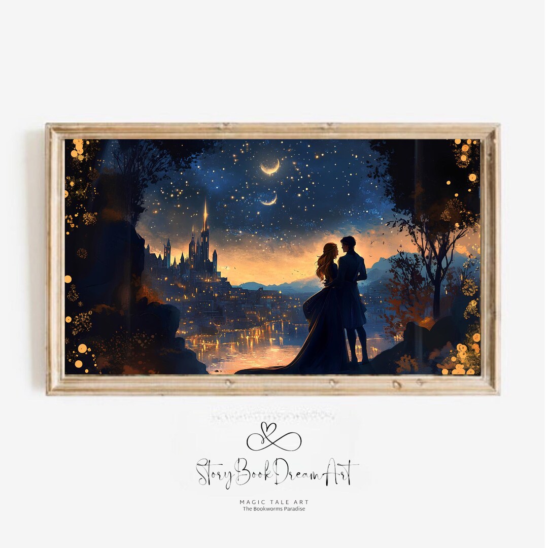 Feyre & Rhysand Velaris Frame TV Art: ACOTAR Night Court (digital ...