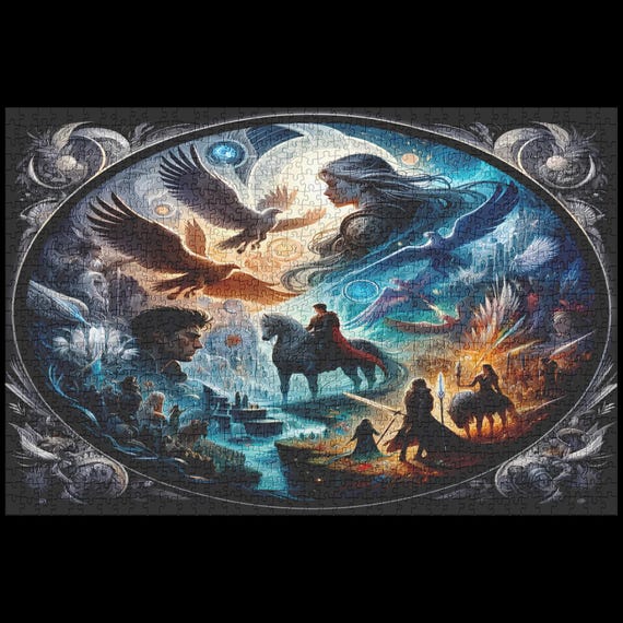 The Mythical World – Puzzle Mit Fantastischen Kreaturen – Interaktives Spielzeug Für Kinder