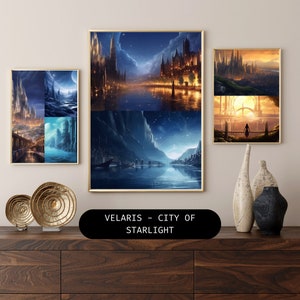 Velaris City of Starlight and The House of Wind - Rendering - Digital Art