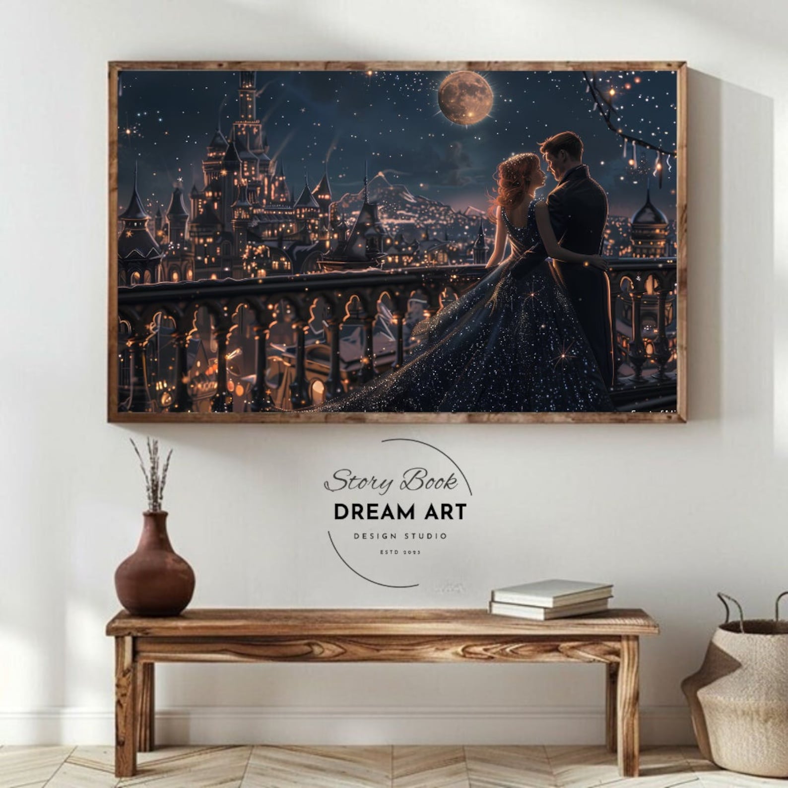 Feyre & Rhysand Velaris Frame TV Art: ACOTAR Night Court (digital ...
