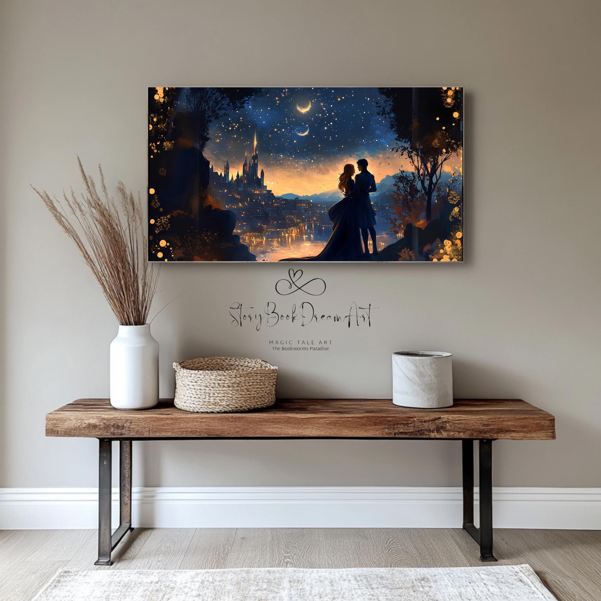 Feyre & Rhysand Velaris Frame TV Art: ACOTAR Night Court (digital ...