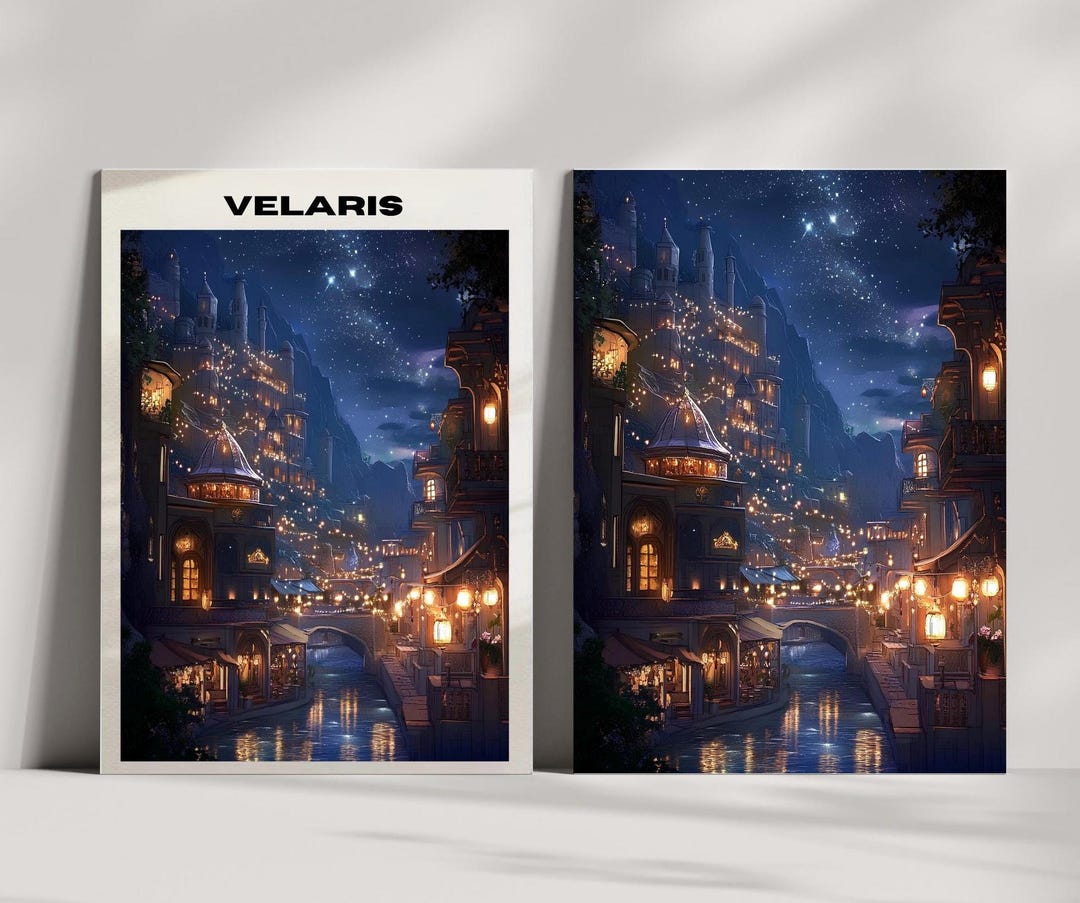 Shops Along the Sidra Velaris ACOTAR Digital Poster Print Wall Art ...