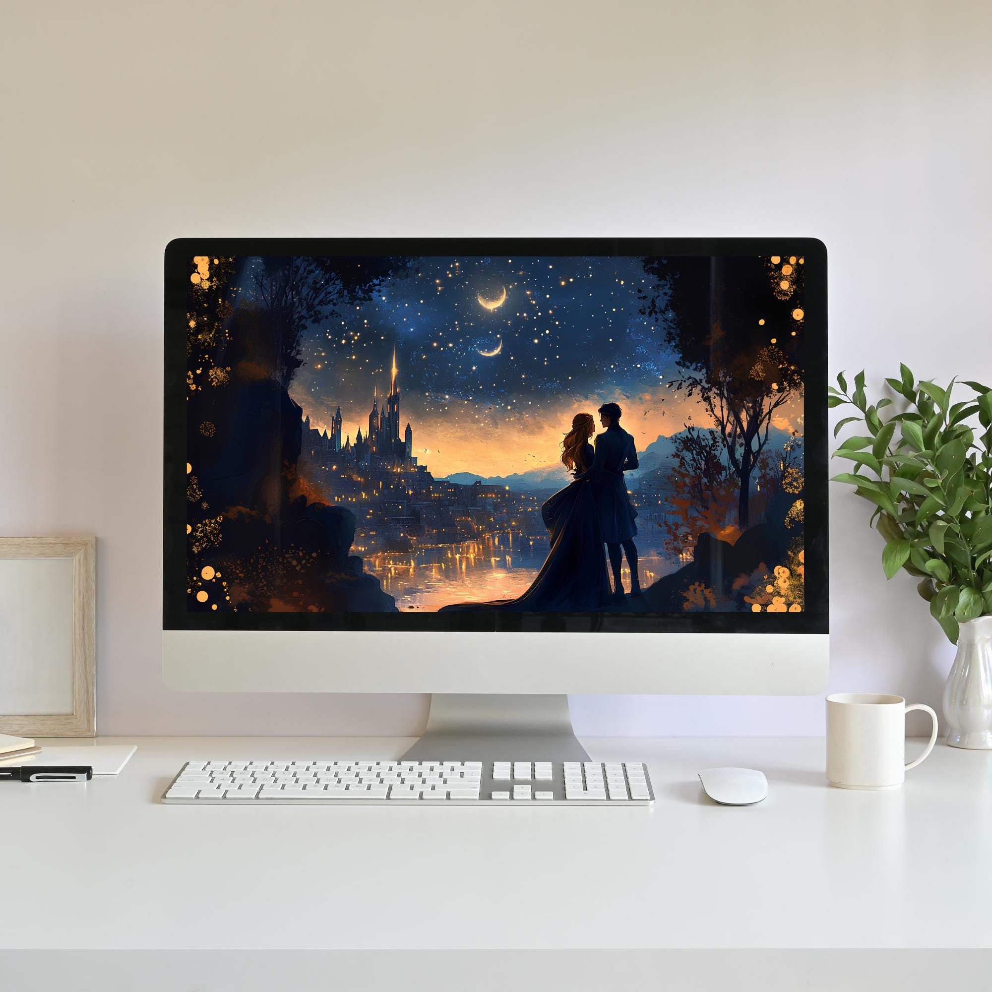 Feyre & Rhysand Velaris Frame TV Art: ACOTAR Night Court (digital ...