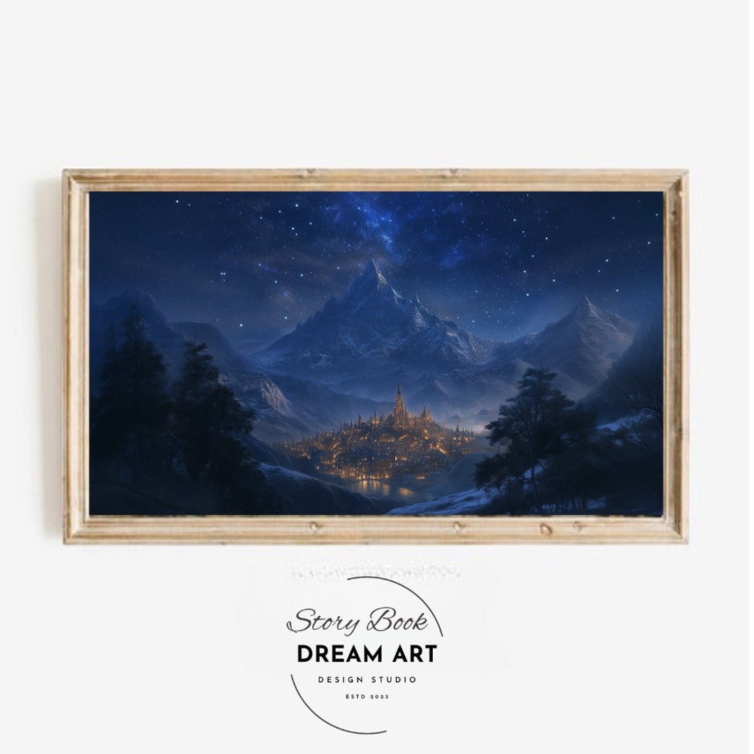 Velaris Night Court Art: ACOTAR Inspired TV Frame Digital Art ...