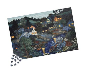 ウィンタービレッジ ジグソーパズル - 500/1000ピース 北欧