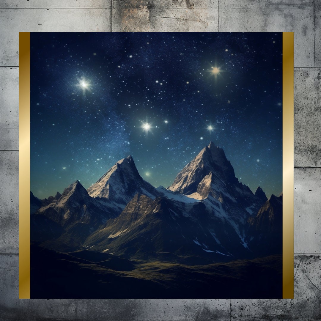 Ramiel Mountainscape Print: Starfall Night Court Inspired Art (Digital Download)