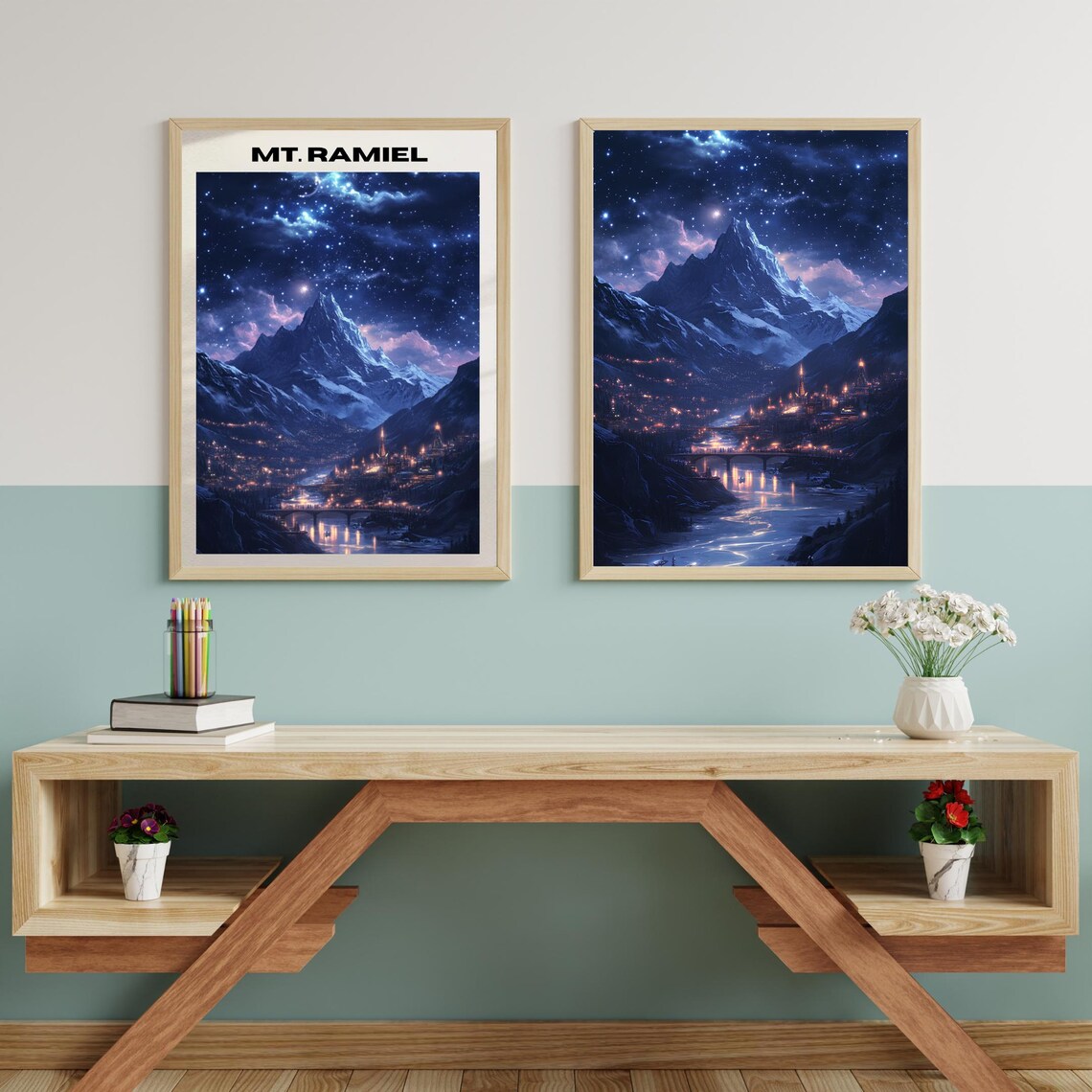 Ramiel Velaris ACOTAR Poster: Night Court Cityscape Art (digital ...