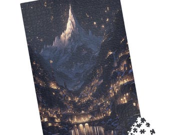 Acotar Velaris Jigsaw Puzzle Gift, Fantasy Picture, Bookish Merch, City of Starlight