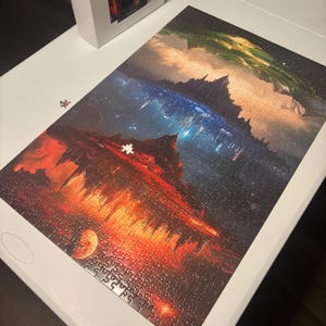 Maasverse Fantasy Puzzle – Velaris, Terrasen & Lunathion | ACOTAR Throne of Glass Crescent City Bookish Gift