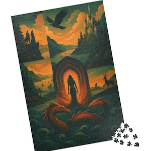 Lysandra Throne of Glass Puzzle • Sarah J. Maas Merch for Book Lovers • Terrasen Fantasy Jigsaw • Booktok Gift • SJM Fandom Decor
