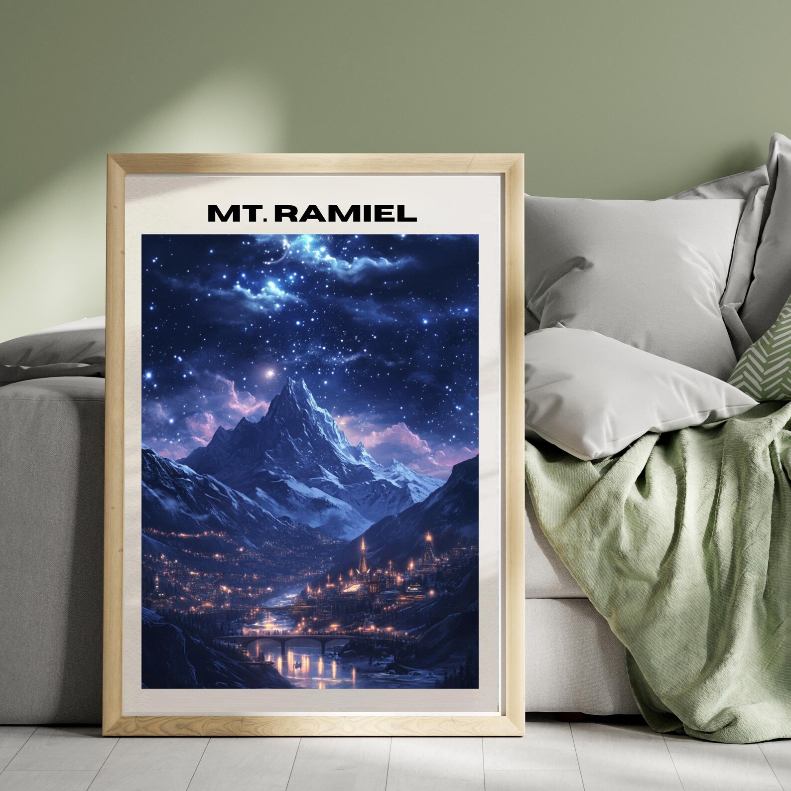 Ramiel Velaris ACOTAR Poster: Night Court Cityscape Art (digital ...