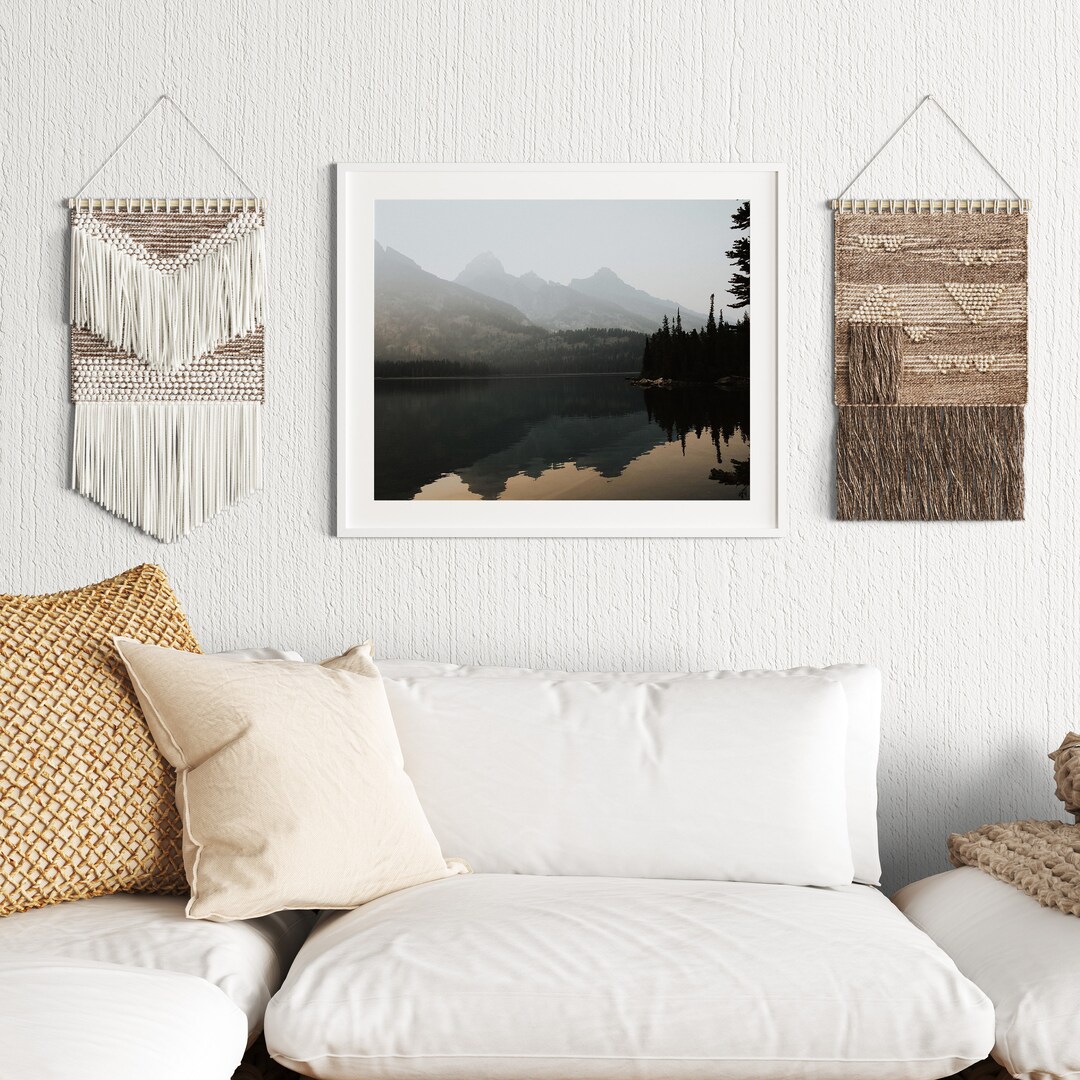 Mountain Lake Poster | Nature Inspired Wall Art Print for Home Decor ...