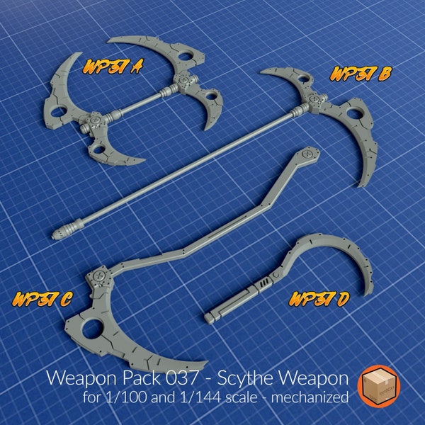 Scythe Strike: Weapon Pack 037 - Scythe Weapon (1/100 & 1/144 Scale)