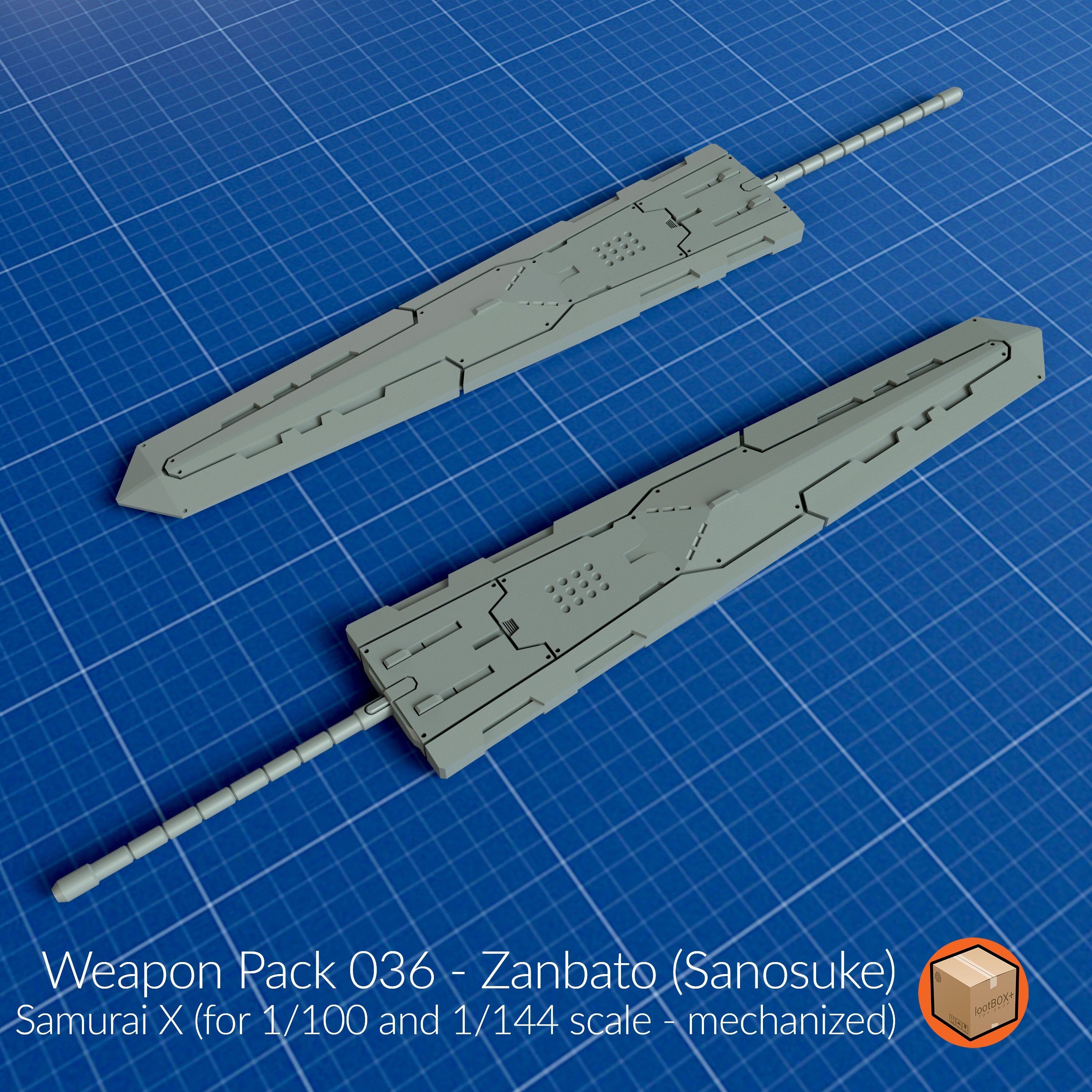 Sano's Fury Unleashed Zanbato Weapon Pack 036 Etsy