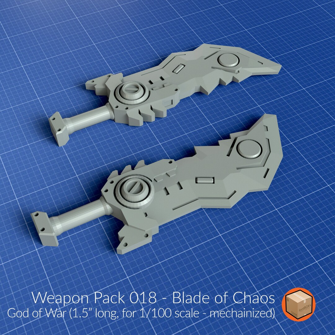 Weapon Pack 018 Blade of Chaos Gundam Arsenal 1.5 Long Etsy
