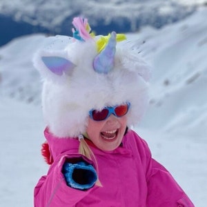Luxury SnowUnicorn helmet cover. Feel the magic with the sensational SnowUnicorn