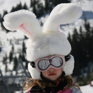 Luxury SnowBunny ski helmet cover