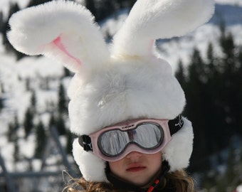 Luxury SnowBunny ski helmet cover