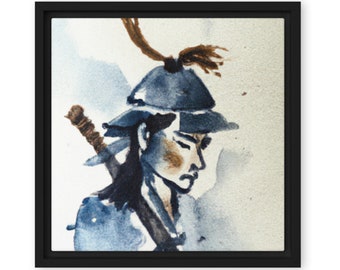 Digital download of a Pensive Warrior in Watercolour Style